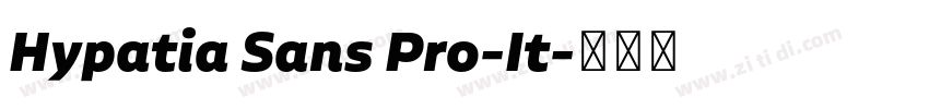 Hypatia Sans Pro-It字体转换
